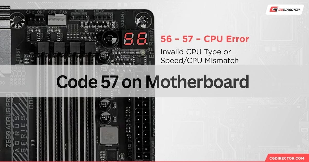 Code 57 on Motherboard