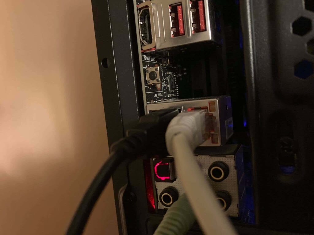 Motherboard Ethernet port not working