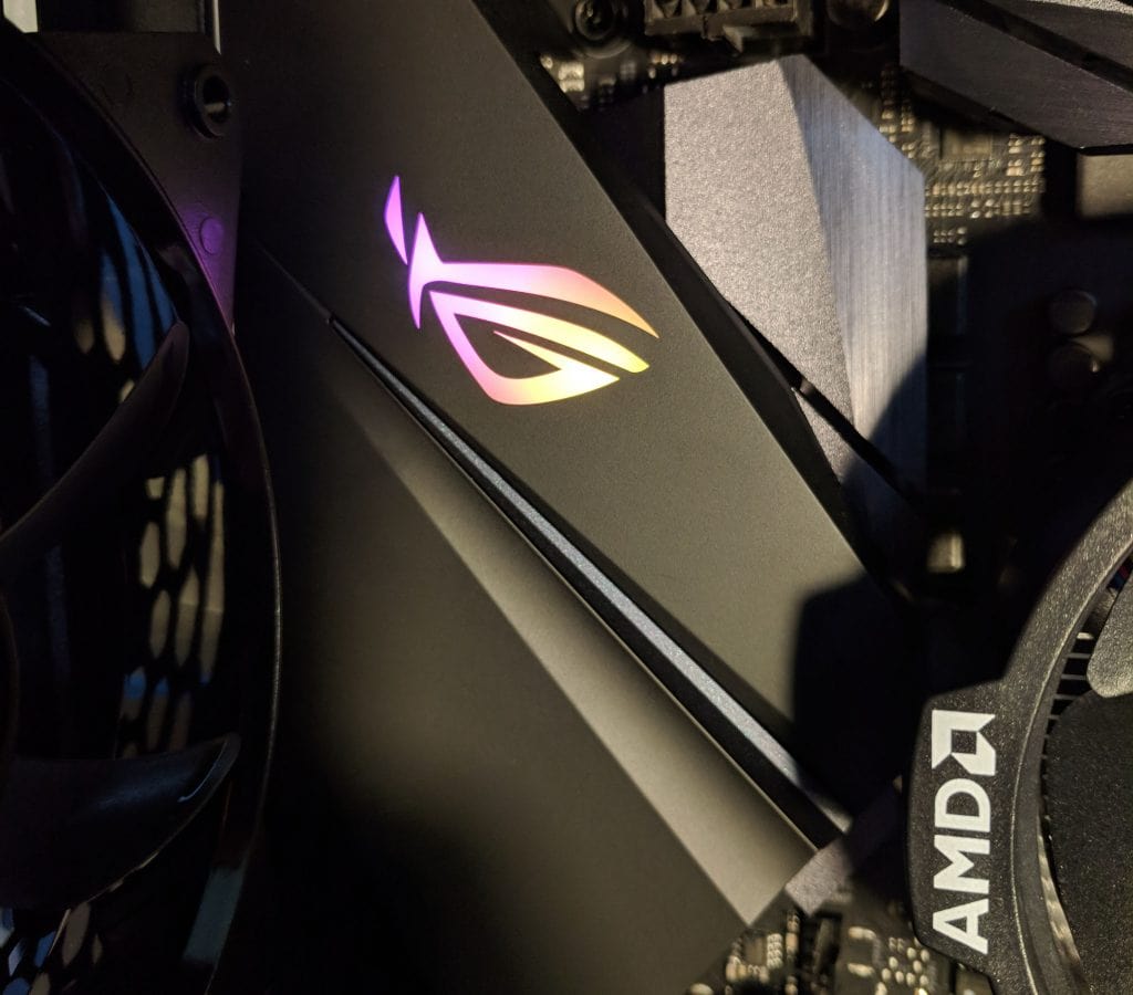 Rog logo in my B450-F doesn't light up