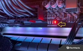 What does the RAM light on the motherboard indicate