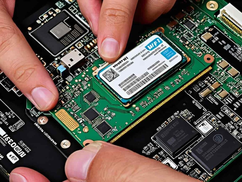 How to put in Wi-Fi card in the motherboard